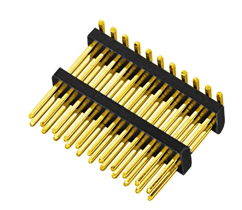 PH1.270mm Pin Header, Dual Row Single Body SMT Type with Post  Pin Connector Board to Board Connector 